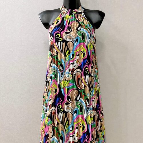 22159 Skladane saty SELENA romanticka potlac sik a trendy 2
