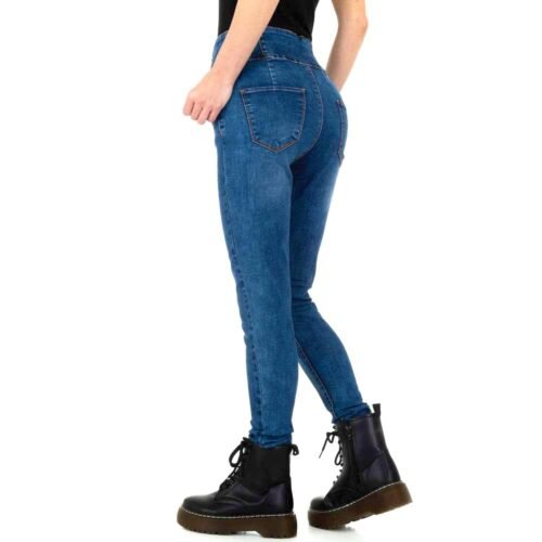 Dámske jeansy rifle vysoky pas slim dark blue - Image 3