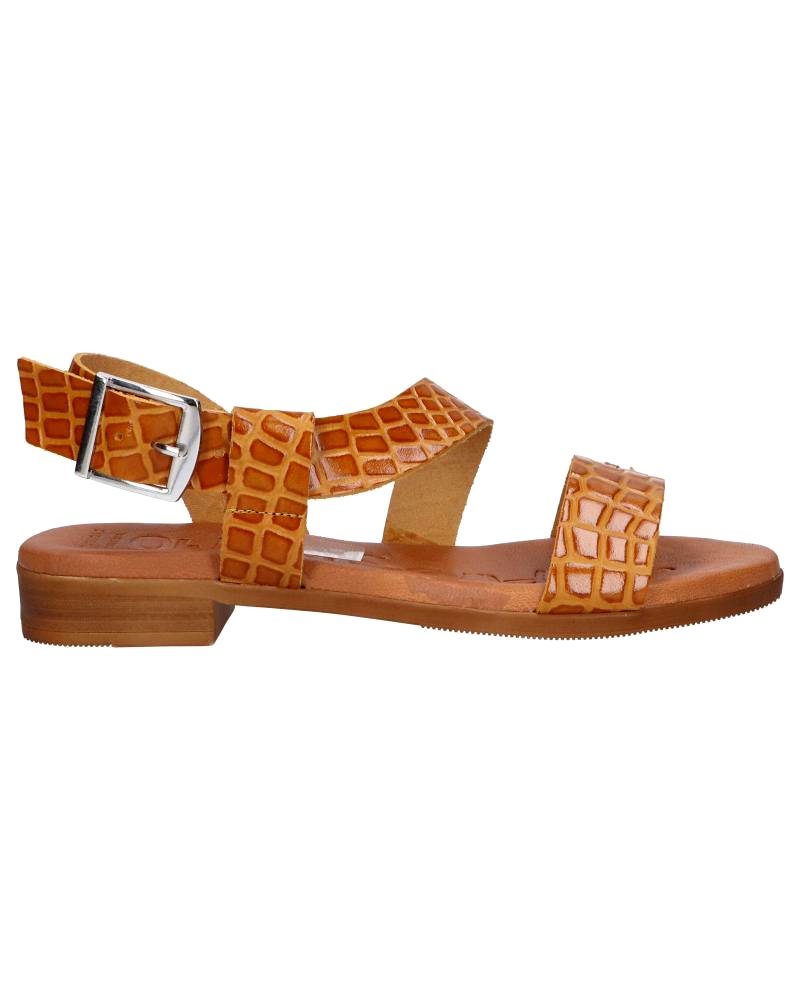 kožené dámske sandále camel