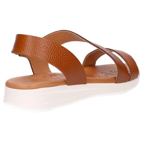OH MY SANDALS nizke kožené dámske sandále camel - Image 4