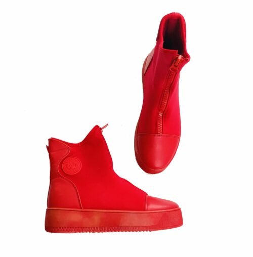 Dámske hightop tenisky trainers RED cervene