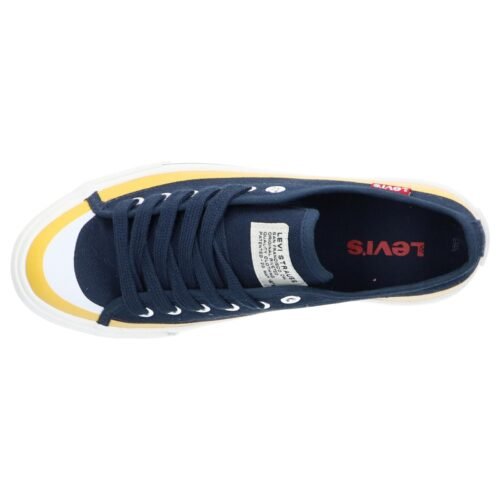 tramky LEVIS VORI0101T SQUARE NAVY YELLOW 3