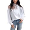 Dámska bluzka top casual s maslou