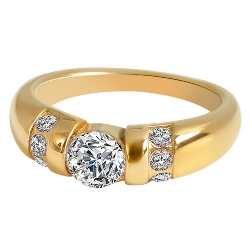 5060408 damsky prsten z ocele s kamienkami 1