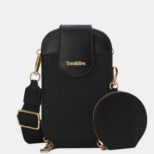 FRANCE Taška na smartfón puzdro Pouch Coin Purse 6018 Black