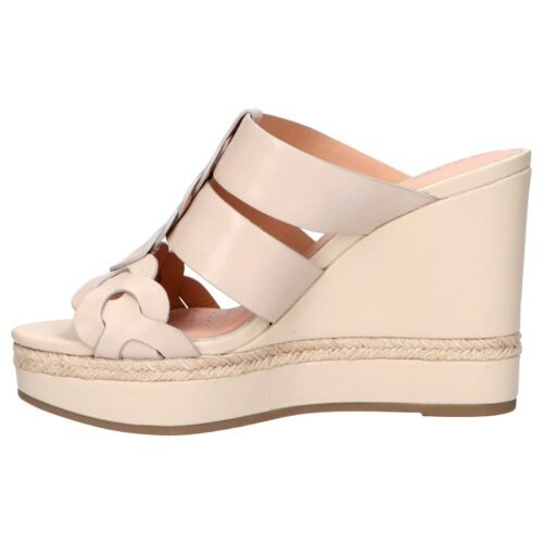 GEOX kožené dámske sandále klinove D YULIMAR cream - Image 6