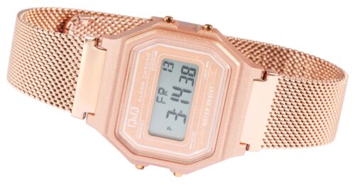 M173J030Y retro Digitalne hodinky pre zeny milansky remienok nehrdzavejuca ocel ruzove zlato 2 multibella
