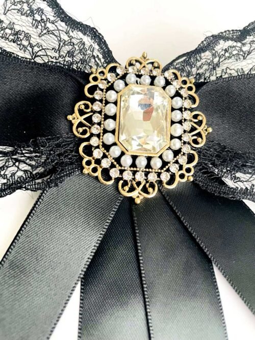 Brošňa Masľa ribbon stuha elegant cipka - Image 2