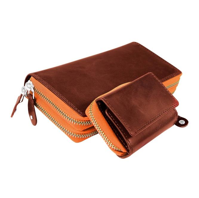 Súprava peňaženka a mini peňaženka kožené