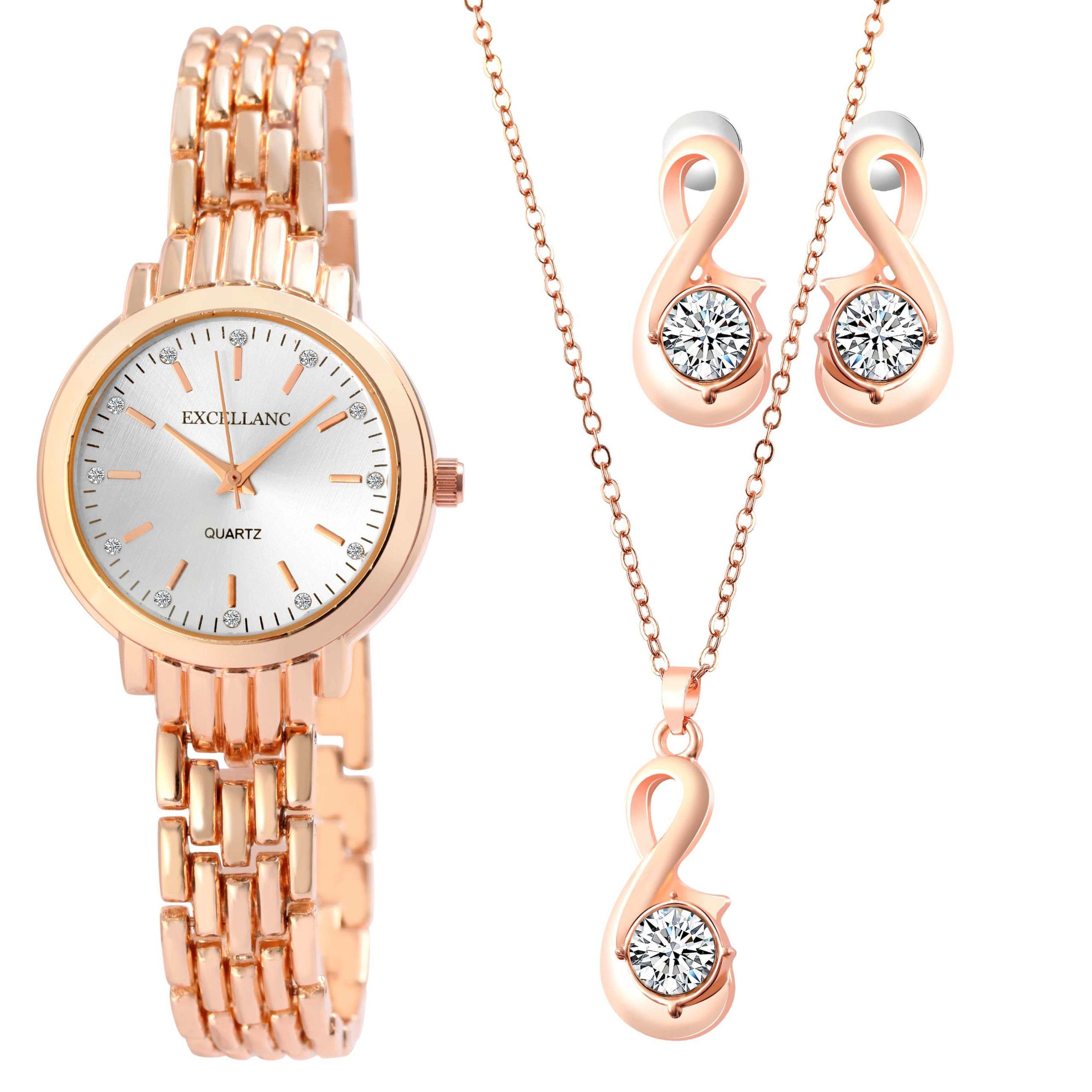 Darčeková súprava dámskych hodiniek náhrdelníka a náušníc