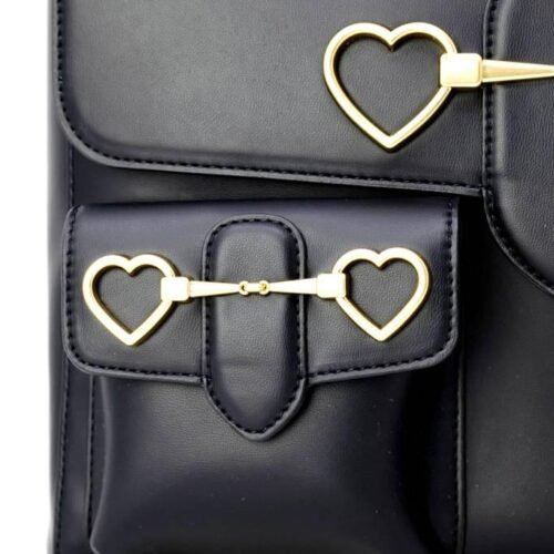 TASKA LOVE MOSCHINO SOFT HEART BIT BLACK 3