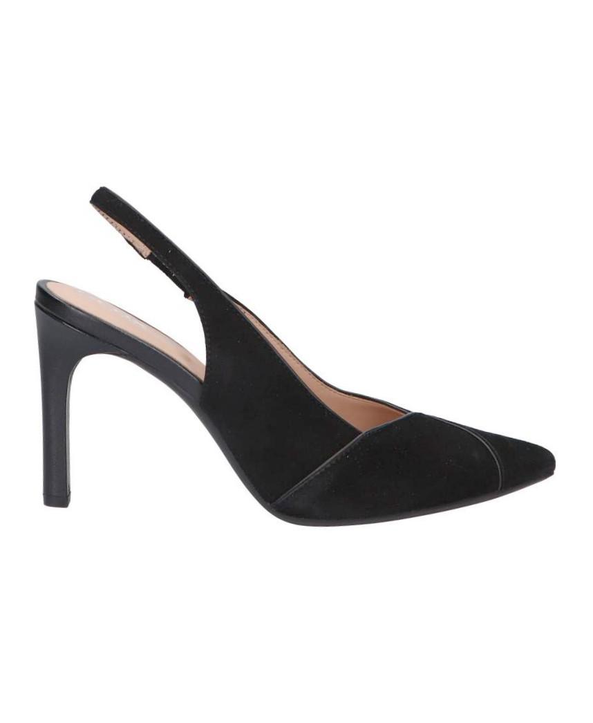 GEOX Semišové lodičky heels sandale black 