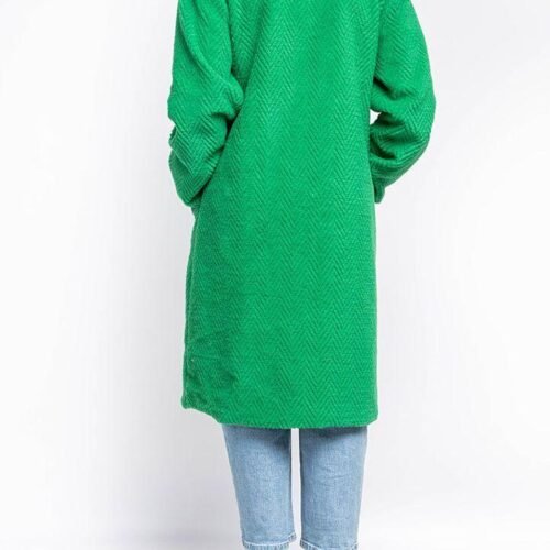 vlneny oversize kabat bella 5595 dlhy 2