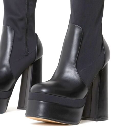 vysoke ponozkove cizmy na podpatku 2