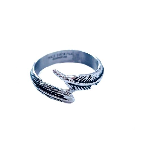 OCEL Dámsky prsteň vintage z ocele strieborny