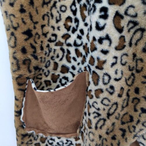 Obojstranna bunda vesta s leopardim vzorom 2 multibella