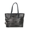 Plein Sport shopping bag kabelka monogram black