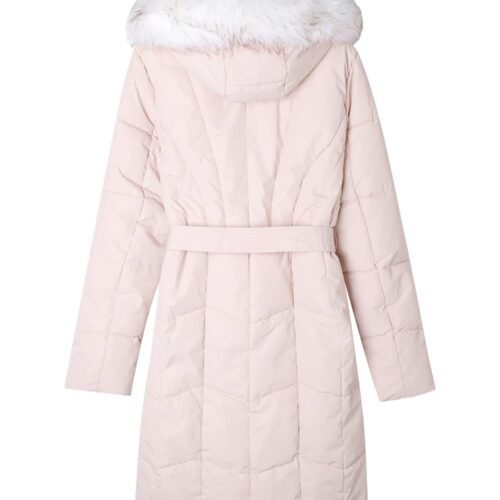 damska zimna bunda bezova 626 puffer jacket beige