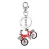 Kľúčenka prívesok na kľúče Bicykel cerveny bike