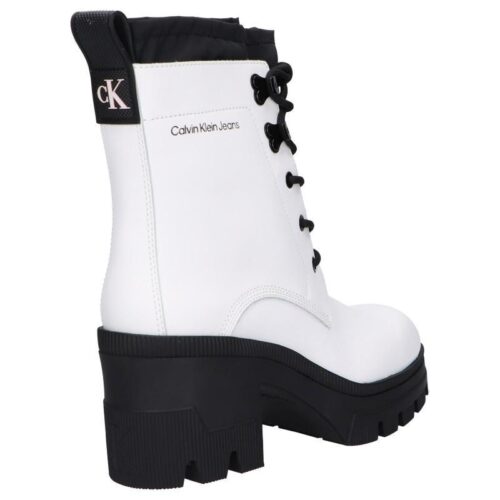 Clenkove cizmy CALVIN KLEIN JEANS Chunky Heeled Boot Laceup YW0YW00729 Bright White 2 multibella