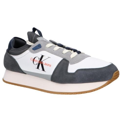 MAN SPORTS SHOES CALVIN KLEIN YM0YM005530IW grey runner sock panske tenisky multibella
