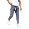 panske rifle Pánske basic sive rifle Slim grey 16187 JEANS