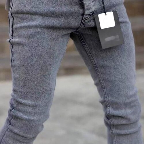 Simple mens jeans panske rifle grey sive basic 16187 multibella
