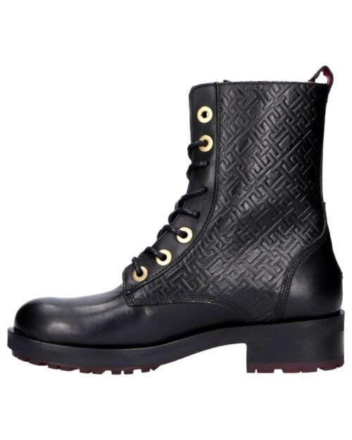 TOMMY HILFIGER Členkové šnurovacie čižmy monogram BLACK - Image 6