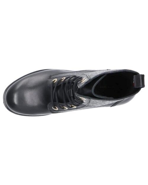 TOMMY HILFIGER Členkové šnurovacie čižmy monogram BLACK - Image 5