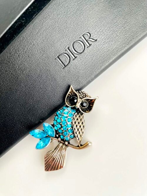 Brošňa Sova Owl Sovicka mini blue - Image 2