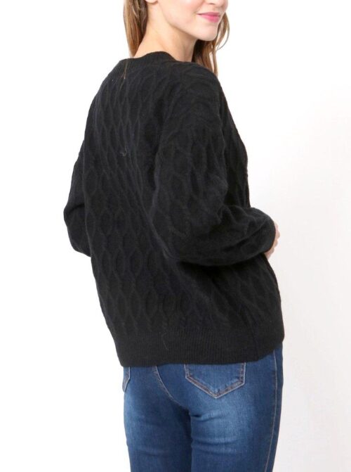 strikovany pulover na gombiky 3153