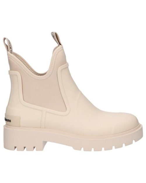 CALVIN KLEIN jeans GUMÁKY Mid Rainboot Chelsea YW0YW01034 Eggshell