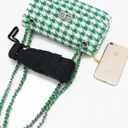 Taska cez rameno Houndstooth Tweed kohutia stopa 5559 1