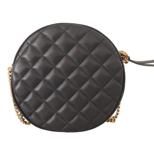 VERSACE black nappa medusa round bag kabelka okruhla 1