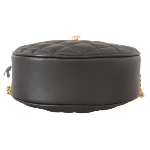 VERSACE black nappa medusa round bag kabelka okruhla 2