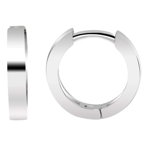 STRIEBRO Dámske Kruhové náušnice kreoly 10mm 925