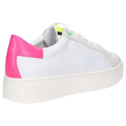 damske tenisky sneakers GEOX D16QXC 08554 D SKYELY OFF WHITE FUCHSIA 2