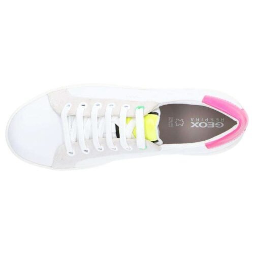 damske tenisky sneakers GEOX D16QXC 08554 D SKYELY OFF WHITE FUCHSIA 3