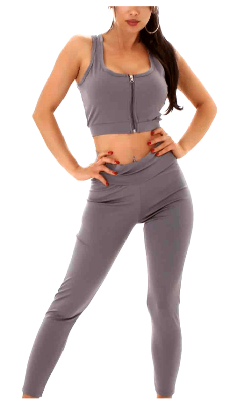 Fitness súprava fashion jogging leginy crop top - Image 3