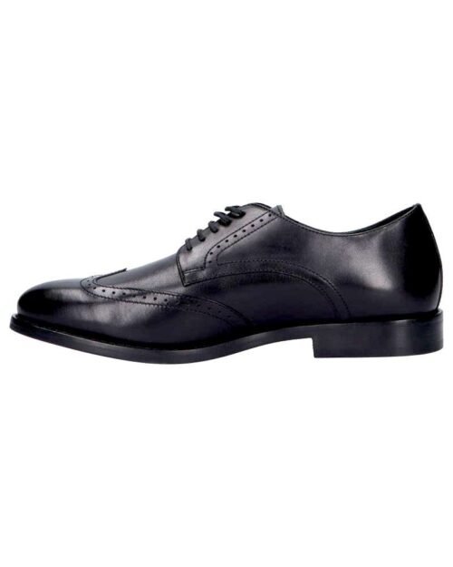 GEOX Pánske poltopánky U84E3A HAMPSTEAD BLACK – Obrázok 4