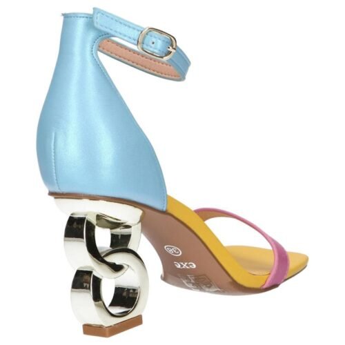 WOMAN SANDALS EXE LILIAN 055 PU AQUA PINK damske sandale 2