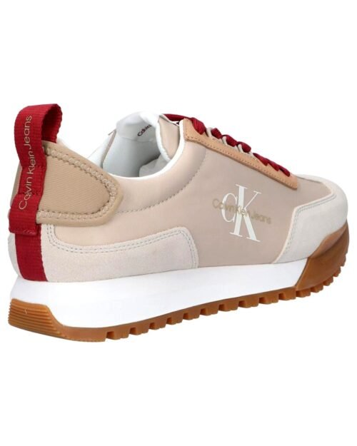 CALVIN KLEIN YM0YM00672 TOOTHY RUNNER 0F5 EGGSHELL TRAVERTINE MERLOTpansketenisky 2