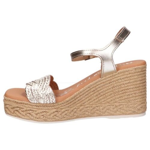 damske sandale OH MY SANDALS 5227 V135 CHAMPANgne klinove 1