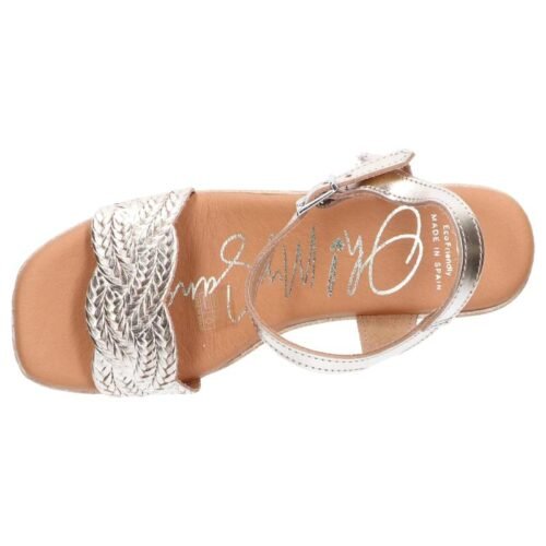 damske sandale OH MY SANDALS 5227 V135 CHAMPANgne klinove 3