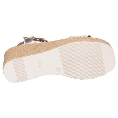 damske sandale OH MY SANDALS 5227 V135 CHAMPANgne klinove 4