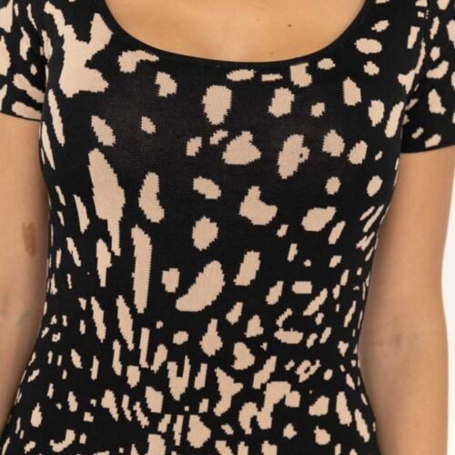 Dámske mini šaty Leopard print