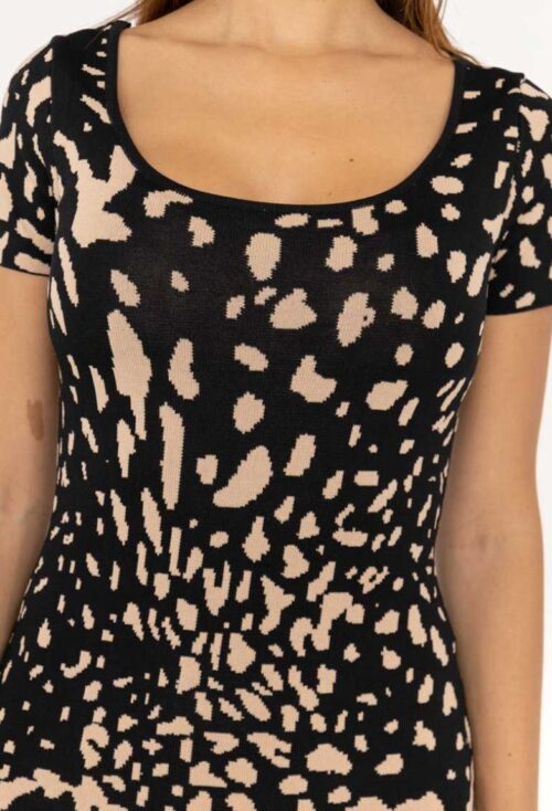 Dámske mini šaty Leopard print