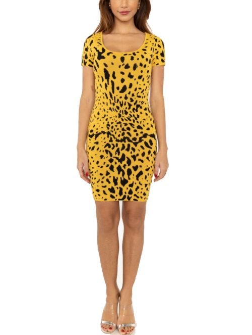 france 68216 leopard print dress saty mini 3