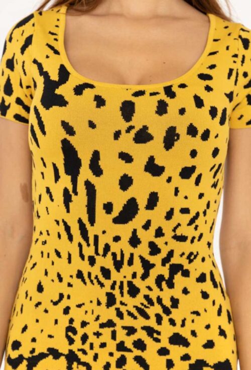 france 68216 leopard print dress saty mini 4