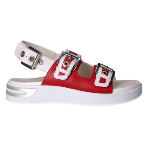 GEOX nízke dámske sandále šľapky OTTAYA red white